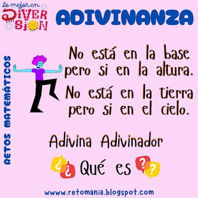 Desafío matemático, Reto matemático, Problema matemático, Juego de Letras, Juego de Palabras, Palabra Oculta, Palabra Desconocida, BuscaPalabras, Picas y Fijas, RetoPalabras, Adivinanza, Acertijos, Acertijos Visuales, Retos mentales, Retos Visuales