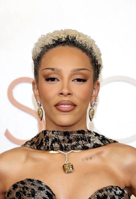 Peinados maquillaje Oscars 2025 Ariana grande demi moore elle fanning margareth qualley Selena Gomez miley cyrus lisa blackpink black pink