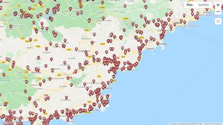 La Costa de Azur en una autocaravana: consejos, áreas, rutas Caramaps de côte d'Azur