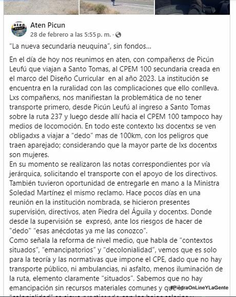 “La nueva secundaria neuquina”, sin fondos…