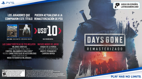 Days Gone Remastered llegará con gráficos mejorados, nuevos modos de juego y compatibilidad con DualSense Days Gone Remastered llegará con gráficos mejorados, nuevos modos de juego y compatibilidad con DualSense
