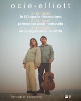 Conciertos de Ocie Elliott en España en diciembre del 2025