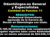 Odontólogos-as General Especialistas