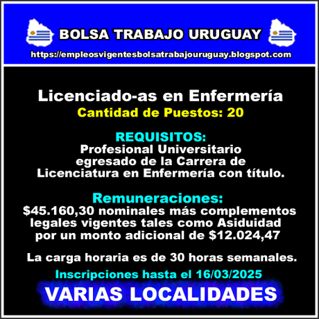 Licenciado-as en Enfermería Licenciado-as en Enfermería