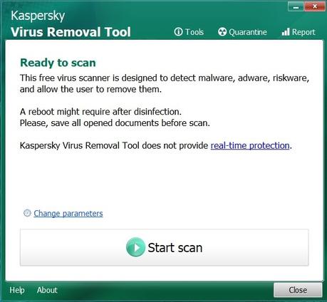 Kaspersky Virus Removal Tool para windows, poderosa herramienta de seguridad para eliminar todo tipo de infecciones que amenazan tu equipo