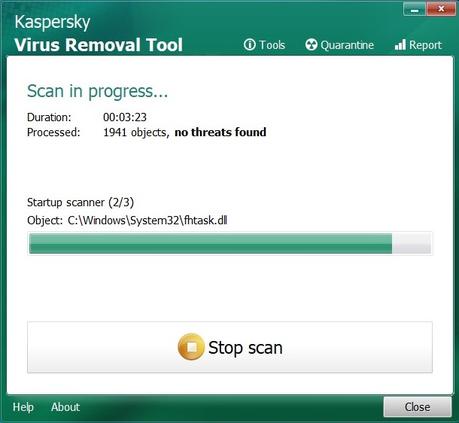Kaspersky Virus Removal Tool para windows, poderosa herramienta de seguridad para eliminar todo tipo de infecciones que amenazan tu equipo