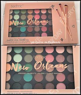Paleta de sombras de ojos New Orleans de Technic regalos cumpleaños Paleta de sombras ojos eyeshadow eyes New Orleans de Technic low cost makeup maquillaje beautyblogger microinfluencer blogger blog de belleza nuevo post new post