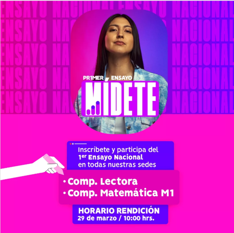 Invitación 1° Ensayo presencial PAES Preuniversitario CPECH 2025 a los estudiantes de 3°, 4° medios y egresados.