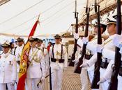 Princesa Leonor ejerce abanderada durante jura españoles Montevideo presidida Robles