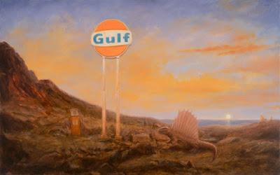 Pinturas postapocalípticas con fauna del pasado por Michael Kerbow