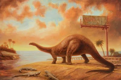 Pinturas postapocalípticas con fauna del pasado por Michael Kerbow