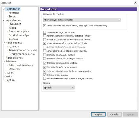 KMPlayer para windows, potente reproductor multimedia para disfrutar de tus series y películas