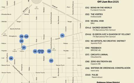 Off Llum BCN 2025: la programación paralela del Festival Lumínico de Poblenou