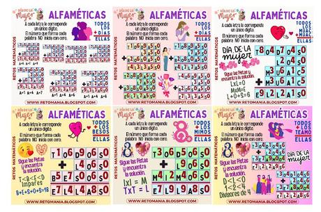 ALFAMÉTICAS: MUJER ALFAMÉTICAS: MUJER