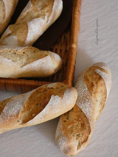 Barritas de Espelta con semillas en el interior