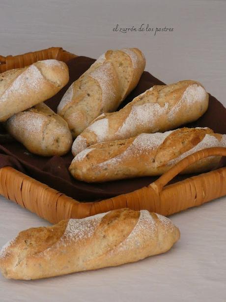 Barritas de Espelta con semillas en el interior