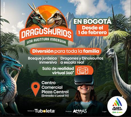 Experiencia Inmersiva de Dragosaurios en Bogotá