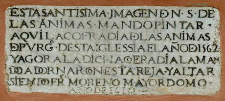 La Iglesia de Santa Catalina (6): el retablo de las Ánimas Benditas en la fachada de la cabecera. La Iglesia de Santa Catalina (6): el retablo de las Ánimas Benditas en la fachada de la cabecera.