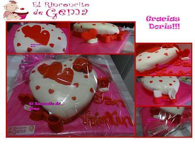 TARTA SAN VALENTÍN PARA DORIS