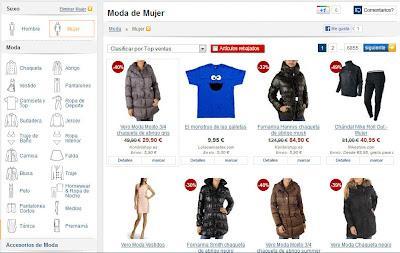 De tiendas por Internet