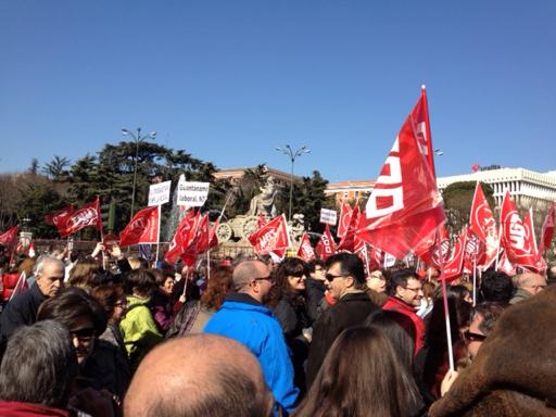 Y Madrid se lleno, y en las calles de toda España contra la Reforma Laboral