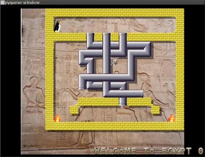 Magicor, un  rompecabezas con bloques de hielo y Tux, la mascota de Linux.