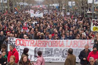 España se manifiesta contra la Contrarreforma laboral