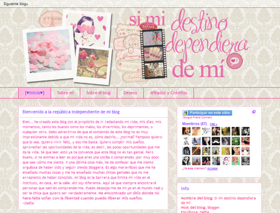 Blogueros: Tasty Candy y Si mi destino dependiera de mí Blogueros: Tasty Candy y Si mi destino dependiera de mí