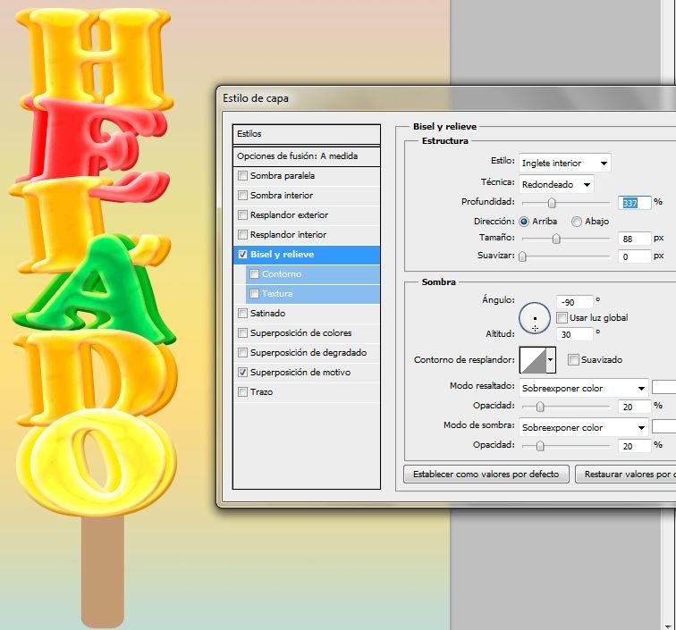 Como crear una textura divertida en Photoshop