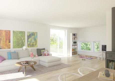 Un salón amplio lleno de luz y color