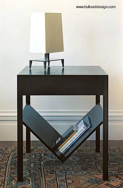 Mesa de luz moderna, mueble de diseño.