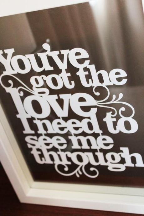 Diy: Originales cuadros tipográficos con la letra de tu canción o poema favorito