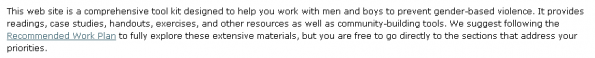 Kit de herramientas para el trabajo con hombres y con niños para prevenir la violencia de género