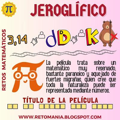 JEROGLÍFICOS Día Pi, Día Internacional de Pi, Día de las matemáticas, Retos matemáticos, Problemas matemáticos, Desafíos matemáticos, Matemáticas Recreativas, Matemáticas Lúdicas, MateRecreativas, Acertijos, Acertijo Visual, Jeroglíficos, Jeroglíficos Escolares