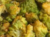 Romanescu vapor, frito huevo