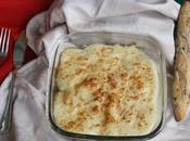 Bacalao gratinado salsa champiñones