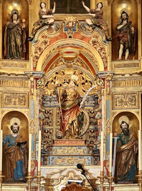 La Iglesia de Santa Catalina (8): el Retablo Mayor. La Iglesia de Santa Catalina (8): el Retablo Mayor.