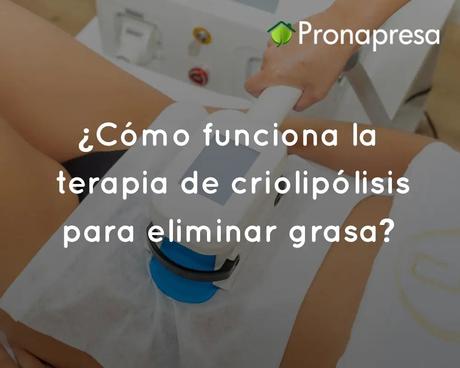 ¿Cómo funciona la terapia de criolipólisis para eliminar grasa?