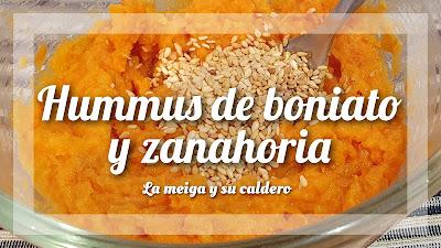 Hummus de boniato y zanahoria Hummus de boniato y zanahoria
