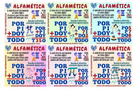 ALFAMÉTICAS PI Día Pi, Día Internacional de Pi, Día Internacional de las Matemáticas, Acertijos, Desafíos matemáticos, Retos matemáticos, Problemas matemáticos, Retos mentales, Retos Visuales, Retos Virales, Suma de Letras, Suma de Palabras, CriptoAritmética, CriptoSuma, Alfamética, Alfametika