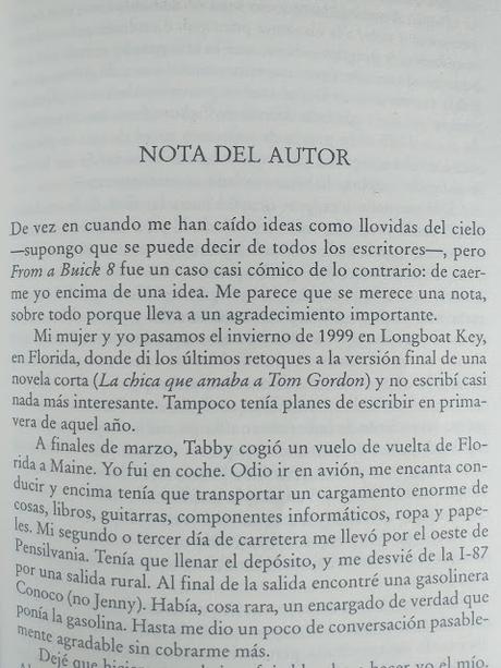 Buick 8. Un coche perverso, de Stephen King