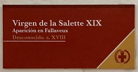 La Iglesia de Santa Catalina (10): el Retablo de la Virgen de la Salette.