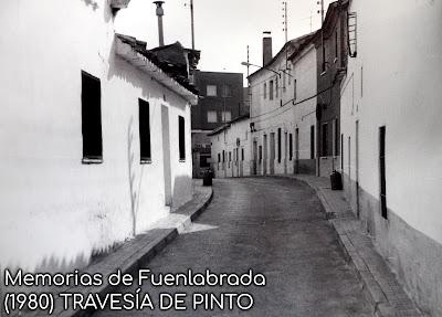 Travesía de Pinto en 1980 Travesía de Pinto en 1980