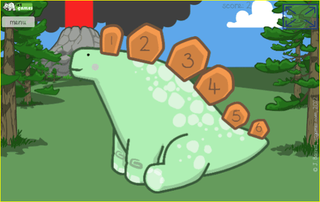 Dinosorts. Juego de ordenar y clasificar números Dinosorts. Juego de ordenar y clasificar números