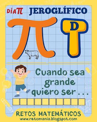 JEROGLÍFICOS PI Día Pi, Pi, Día de las Matemáticas, Día Internacional de las Matemáticas, Desafíos matemáticos, Retos matemáticos, Problemas matemáticos, Retos Visuales, Acertijos, Acertijos Visuales, Retos mentales, Aprender Jugando, Jeroglíficos, Jeroglíficos Pi, Jeroglíficos Escolares