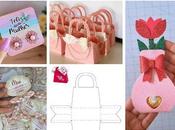 Moldes cajitas imprimibles para madres