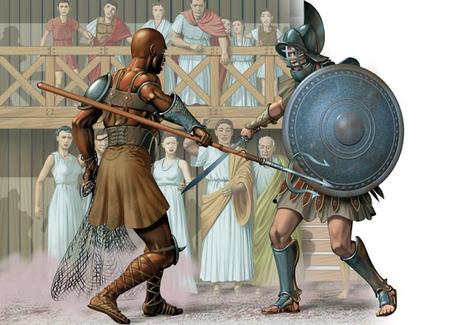 Ludus gladiatorum, escuela de gladiadores en la antigua Roma