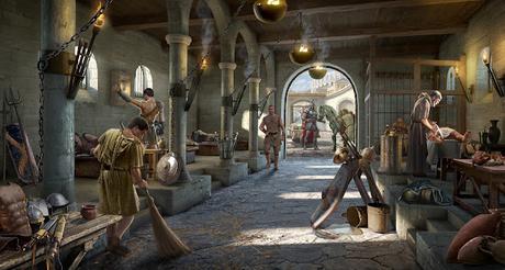 Ludus gladiatorum, escuela de gladiadores en la antigua Roma