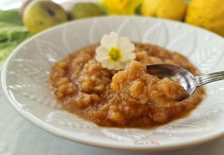Compota de membrillos y manzanas especiada Compota de membrillos y manzanas especiada