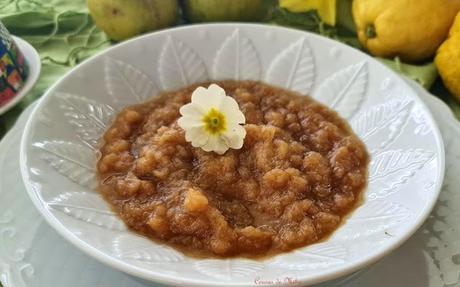 Compota de membrillos y manzanas especiada Compota de membrillos y manzanas especiada